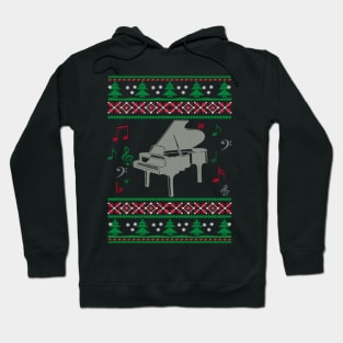 Piano Ugly Christmas Sweater Gifts For Music Lover Hoodie